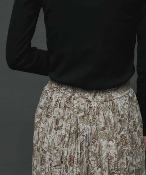 SENSE OF PLACE by URBAN RESEARCH（センスオブプレイスバイアーバンリサーチ）の「ペイズリーフラワーワッシャースカート（スカート・レディース・ブラウン系その他/ベージュ系その他・ONE）」の21枚目の写真