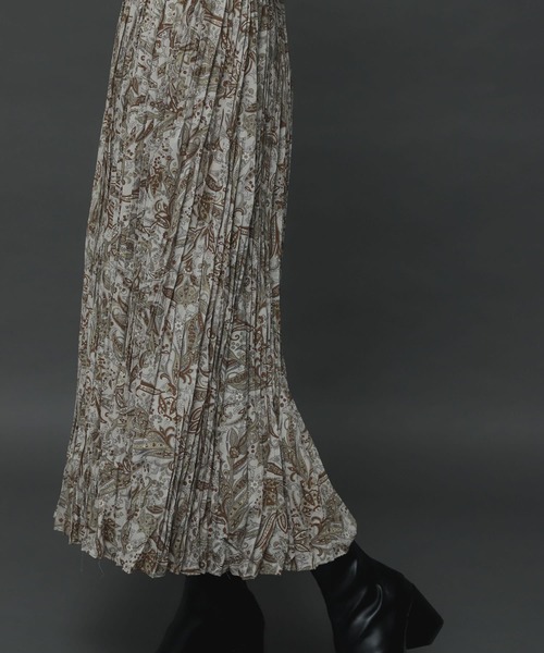 SENSE OF PLACE by URBAN RESEARCH（センスオブプレイスバイアーバンリサーチ）の「ペイズリーフラワーワッシャースカート（スカート・レディース・ブラウン系その他/ベージュ系その他・ONE）」の14枚目の写真