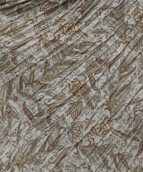 SENSE OF PLACE by URBAN RESEARCH（センスオブプレイスバイアーバンリサーチ）の「ペイズリーフラワーワッシャースカート（スカート・レディース・ブラウン系その他/ベージュ系その他・ONE）」の18枚目の写真