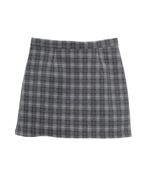 fifth calin（フィフスカラン）の「インパン付き起毛チェックミニスカート（スカート・レディース・グレー・MEDIUM）」の3枚目の写真