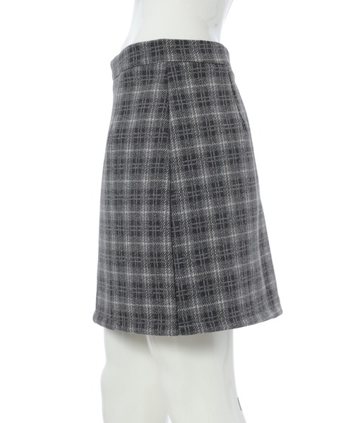 fifth calin（フィフスカラン）の「インパン付き起毛チェックミニスカート（スカート・レディース・グレー・MEDIUM）」の5枚目の写真