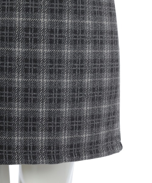 fifth calin（フィフスカラン）の「インパン付き起毛チェックミニスカート（スカート・レディース・グレー・MEDIUM）」の8枚目の写真