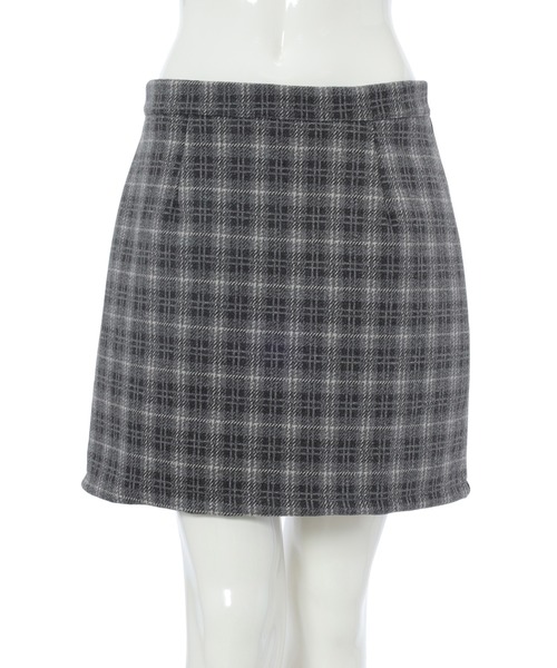 fifth calin（フィフスカラン）の「インパン付き起毛チェックミニスカート（スカート・レディース・グレー・MEDIUM）」の11枚目の写真