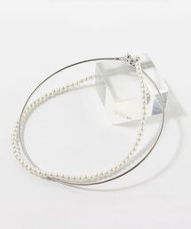 ◇【WEB限定】ワイヤーパールチョーカーネックレス