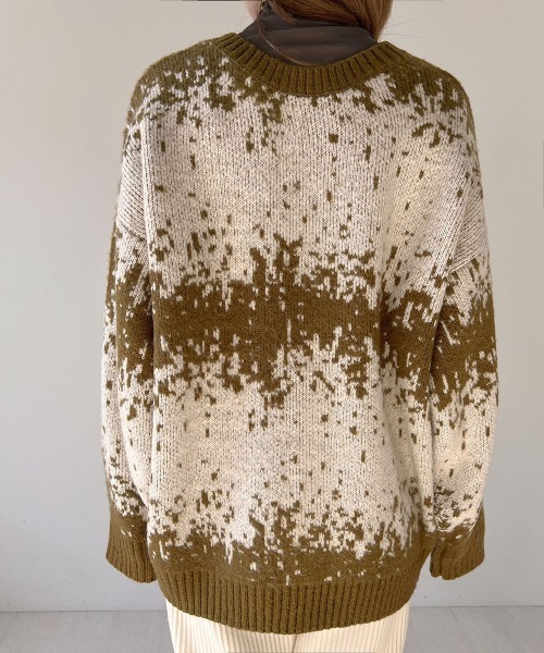 Bab（バブ）の「モヘアタッチジャガードニットカーディガン（カーディガン/ボレロ・レディース・ブラウン/アイボリー/オリーブ・FREE）」の8枚目の写真