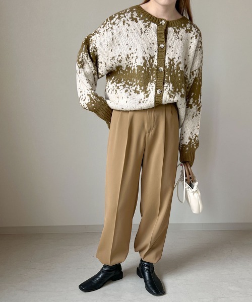 Bab（バブ）の「モヘアタッチジャガードニットカーディガン（カーディガン/ボレロ・レディース・ブラウン/アイボリー/オリーブ・FREE）」の16枚目の写真