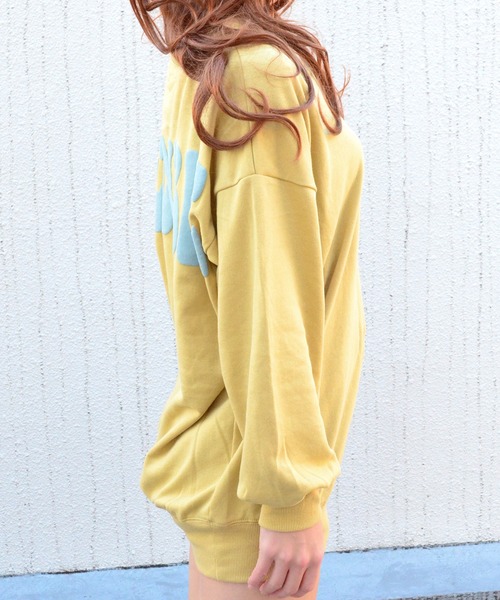 babyShoop(ベイビーシュープ)の「REDOUBLE長袖TOPS【BP】(パーカー・レディース・ピンク/マスタード/ホワイト/チャコールグレー・FREE)」の19枚目の写真