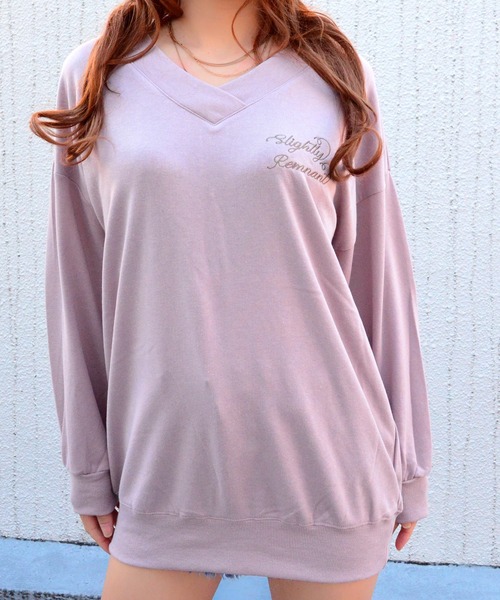 babyShoop(ベイビーシュープ)の「REDOUBLE長袖TOPS【BP】(パーカー・レディース・ピンク/マスタード/ホワイト/チャコールグレー・FREE)」の15枚目の写真