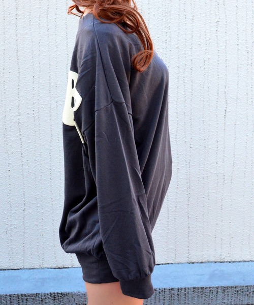 babyShoop(ベイビーシュープ)の「REDOUBLE長袖TOPS【BP】(パーカー・レディース・ピンク/マスタード/ホワイト/チャコールグレー・FREE)」の14枚目の写真