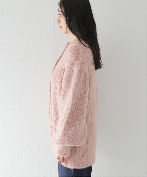 CLANE（クラネ）の「【CLANE/クラネ】 COLOR MOHAIR MIX SHAGGY CARDIGAN：カーディガン（カーディガン/ボレロ・レディース・ピンク・MEDIUM）」の5枚目の写真