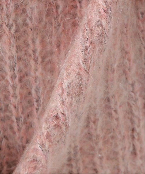 CLANE（クラネ）の「【CLANE/クラネ】 COLOR MOHAIR MIX SHAGGY CARDIGAN：カーディガン（カーディガン/ボレロ・レディース・ピンク・MEDIUM）」の4枚目の写真