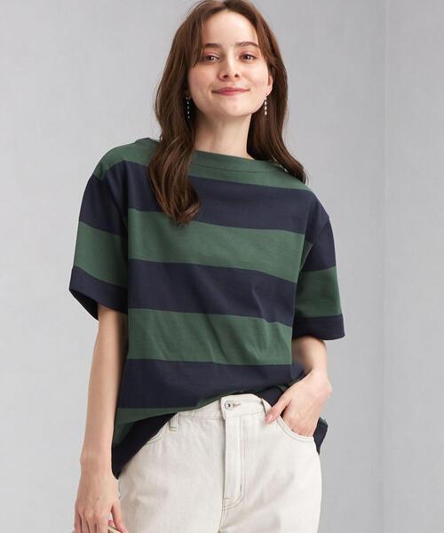 別注 Traditional Weatherwear Bmb ワイド Traditional Bmb カットソー P 別注 Weatherwear トラディショナルウェザーウェア のファッション Weatherwear ボーダー Tシャツ カットソー 買取 沖縄