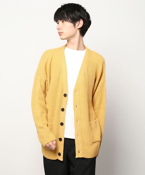 片畦オーバーサイズカーディガン セールWEB限定 7G 片畦 オーバーサイズ Vカーディガン（カーディガン