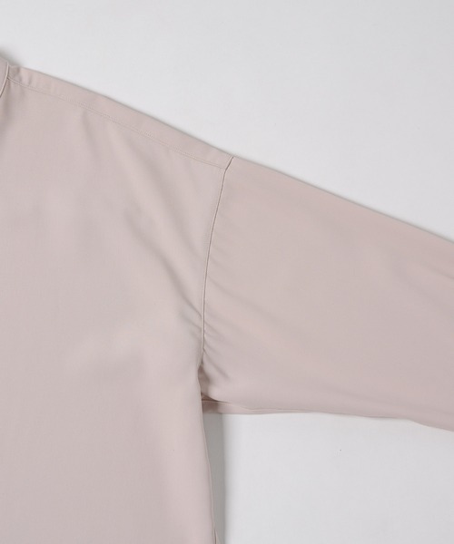 neez.（ニーズ）の「ドレープバンドカラーシャツ（シャツ/ブラウス・メンズ・ブラック/ベージュ/グリーン/テラコッタ・SMALL/MEDIUM/LARGE）」の7枚目の写真