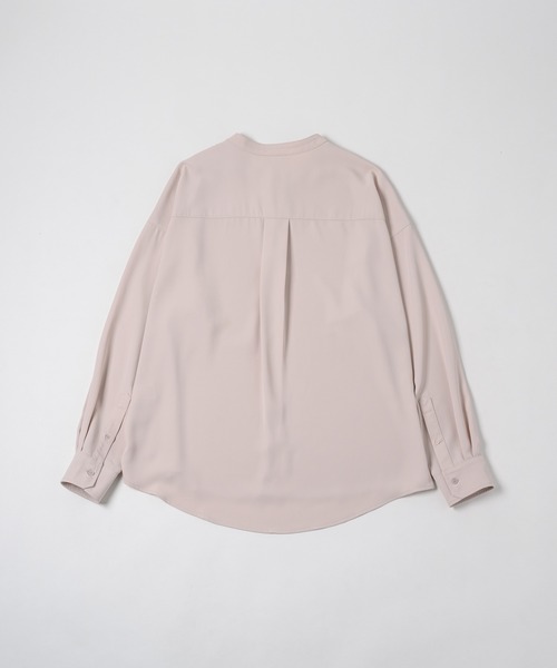 neez.（ニーズ）の「ドレープバンドカラーシャツ（シャツ/ブラウス・メンズ・ブラック/ベージュ/グリーン/テラコッタ・SMALL/MEDIUM/LARGE）」の11枚目の写真