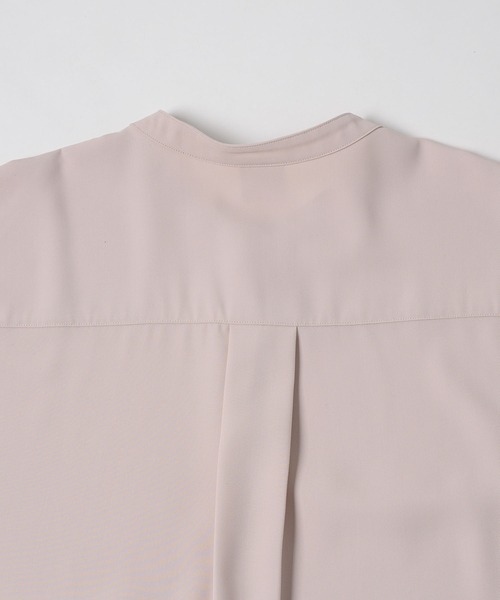 neez.（ニーズ）の「ドレープバンドカラーシャツ（シャツ/ブラウス・メンズ・ブラック/ベージュ/グリーン/テラコッタ・SMALL/MEDIUM/LARGE）」の12枚目の写真