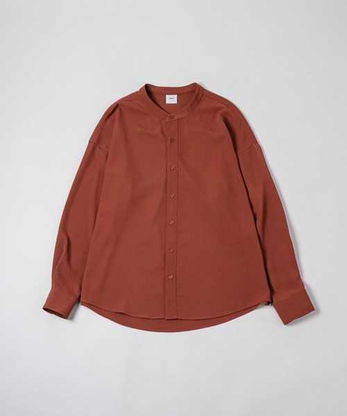 neez.（ニーズ）の「ドレープバンドカラーシャツ（シャツ/ブラウス・メンズ・ブラック/ベージュ/グリーン/テラコッタ・SMALL/MEDIUM/LARGE）」の19枚目の写真