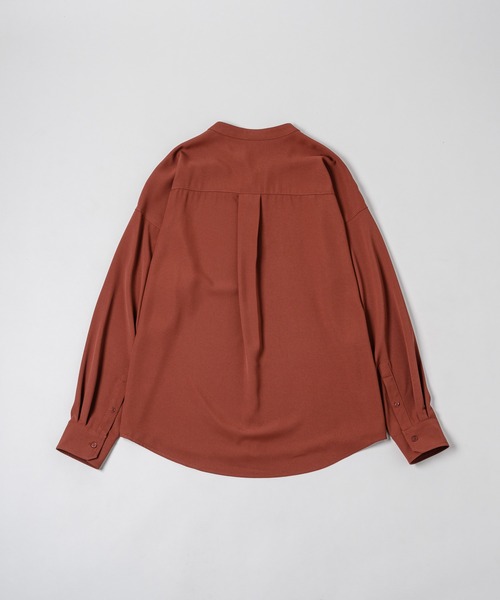 neez.（ニーズ）の「ドレープバンドカラーシャツ（シャツ/ブラウス・メンズ・ブラック/ベージュ/グリーン/テラコッタ・SMALL/MEDIUM/LARGE）」の21枚目の写真