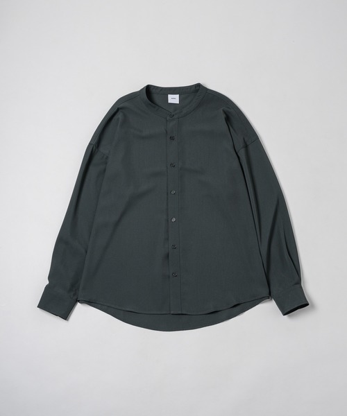 neez.（ニーズ）の「ドレープバンドカラーシャツ（シャツ/ブラウス・メンズ・ブラック/ベージュ/グリーン/テラコッタ・SMALL/MEDIUM/LARGE）」の16枚目の写真