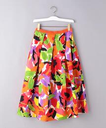 MUVEIL | ＜MUVEIL（ミュベール）＞フラワープリント スカート ■■■(スカート)