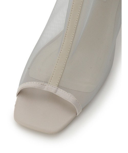SNIDEL(スナイデル)の「オープントゥメッシュブーティー(ブーツ・レディース・ブラウン/グレー/ライトベージュ・SMALL/LARGE/MEDIUM)」の12枚目の写真
