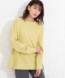 SHOO・LA・RUE | 【USAコットン】サイドスリットスウェット(スウェット)