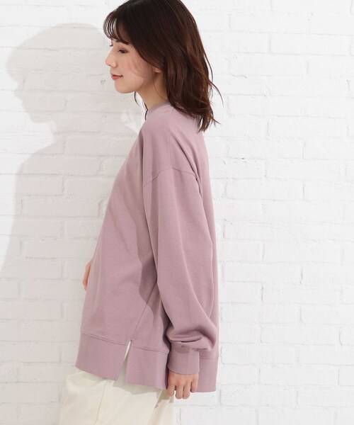 SHOO・LA・RUE(シューラルー)の「◆【USAコットン】サイドスリットスウェット(スウェット・レディース・ブラック/イエロー/ブルー/ナチュラル/ホワイト系/ピンク系・02/03/04)」の7枚目の写真