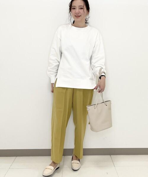 SHOO・LA・RUE(シューラルー)の「◆【USAコットン】サイドスリットスウェット(スウェット・レディース・ブラック/イエロー/ブルー/ナチュラル/ホワイト系/ピンク系・02/03/04)」の14枚目の写真