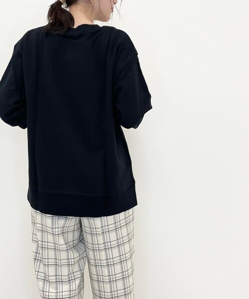 SHOO・LA・RUE(シューラルー)の「◆【USAコットン】サイドスリットスウェット(スウェット・レディース・ブラック/イエロー/ブルー/ナチュラル/ホワイト系/ピンク系・02/03/04)」の9枚目の写真