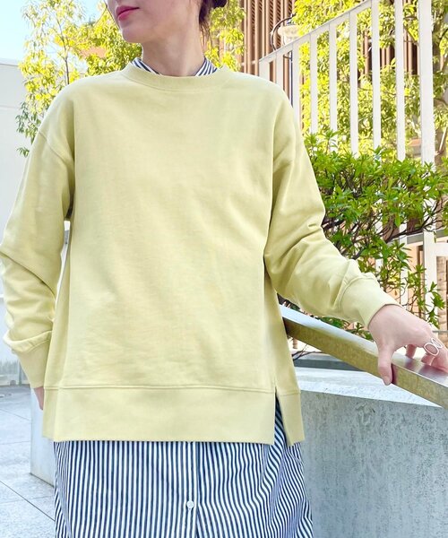 SHOO・LA・RUE(シューラルー)の「◆【USAコットン】サイドスリットスウェット(スウェット・レディース・ブラック/イエロー/ブルー/ナチュラル/ホワイト系/ピンク系・02/03/04)」の18枚目の写真