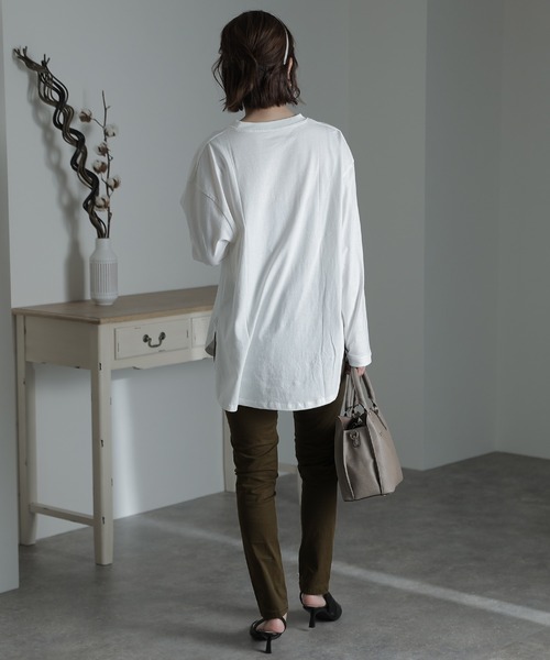 ElegChic(エレグシック)の「フロントジッパーツイルスキニーパンツ(チノパンツ・レディース・チャコールグレー/ブラック/ベージュ/カーキ/ライトベージュ/オフホワイト・3L/4L/L/XL/M)」の16枚目の写真