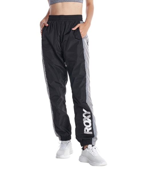 ROXY(ロキシー)の「STAY GOLD PANTS/ロキシーナイロンパンツ(スウェットパンツ・レディース・ブラック/グレー・SMALL/MEDIUM/LARGE)」の3枚目の写真