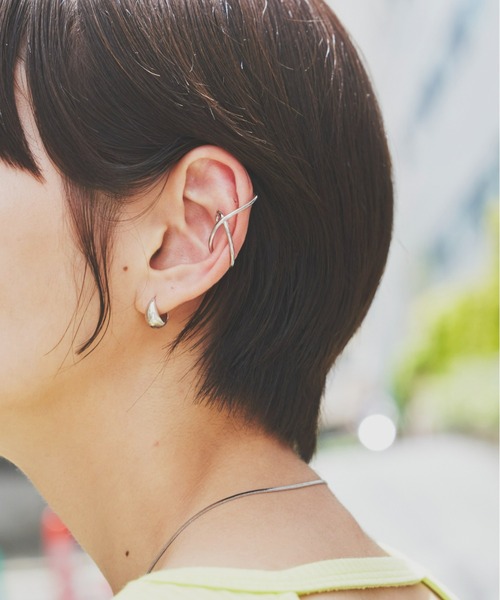 Auntie Rosa Holiday（アンティローザホリデー）の「クロスナローイヤカフ（イヤーカフ・レディース・ゴールド/シルバー・FREE）」の8枚目の写真