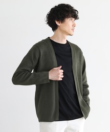 SPU（スプ）の「【洗える】抗菌防臭ミラノリブ編みウォッシャブルボタンレスカーディガン（カーディガン/ボレロ）」