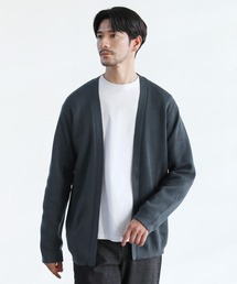 SPU（スプ）の「【洗える】抗菌防臭ミラノリブ編みウォッシャブルボタンレスカーディガン（カーディガン/ボレロ）」