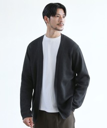 SPU（スプ）の「【洗える】抗菌防臭ミラノリブ編みウォッシャブルボタンレスカーディガン（カーディガン/ボレロ）」