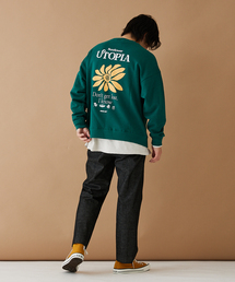 【MISHIMA MART/ミシママート】ユートピア クルーネック スウェット