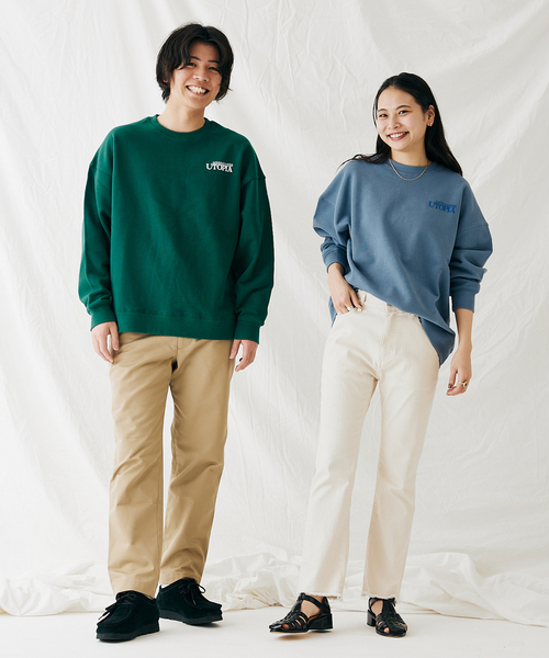 JOURNAL STANDARD（ジャーナルスタンダード）の「【MISHIMA MART/ミシママート】ユートピア クルーネック スウェット（スウェット・メンズ・イエロー/パープル/ホワイト/ブルー系その他/ネイビー/グリーン・MEDIUM/LARGE）」の13枚目の写真