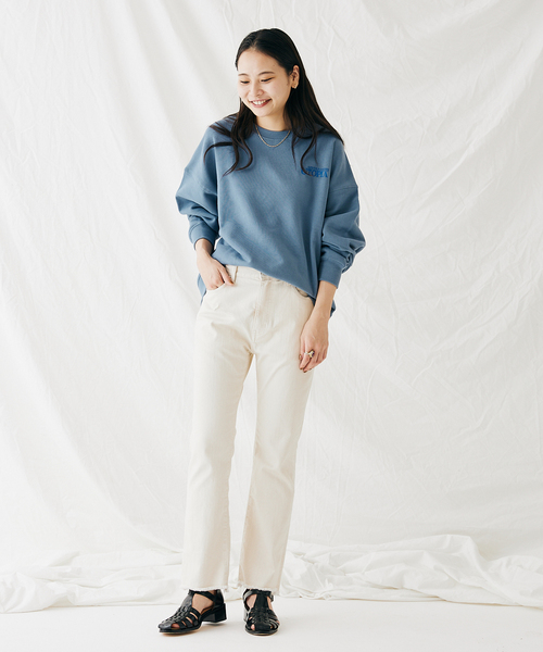 JOURNAL STANDARD（ジャーナルスタンダード）の「【MISHIMA MART/ミシママート】ユートピア クルーネック スウェット（スウェット・メンズ・イエロー/パープル/ホワイト/ブルー系その他/ネイビー/グリーン・MEDIUM/LARGE）」の20枚目の写真