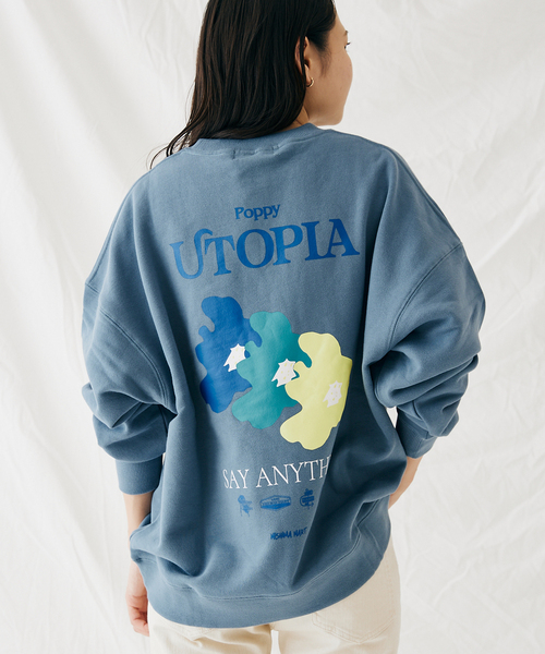 JOURNAL STANDARD（ジャーナルスタンダード）の「【MISHIMA MART/ミシママート】ユートピア クルーネック スウェット（スウェット・メンズ・イエロー/パープル/ホワイト/ブルー系その他/ネイビー/グリーン・MEDIUM/LARGE）」の22枚目の写真