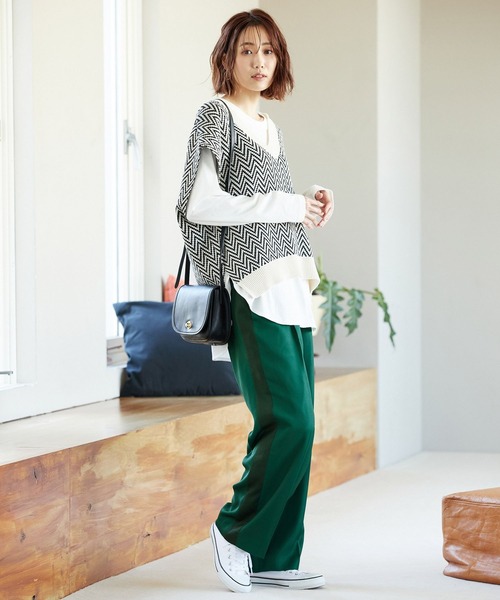 ふゆページ GLOBAL WORK（グローバルワーク）の「ドロストイージーストレート