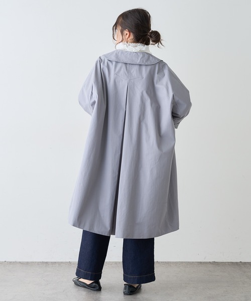 PUAL CE CIN（ピュアルセシン）の「綿ナイロンステンカラーコート（ステンカラーコート・レディース・ベージュ/グレー/ライトベージュ・FREE）」の12枚目の写真