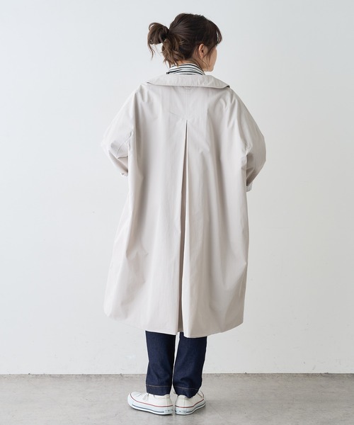 PUAL CE CIN（ピュアルセシン）の「綿ナイロンステンカラーコート（ステンカラーコート・レディース・ベージュ/グレー/ライトベージュ・FREE）」の10枚目の写真