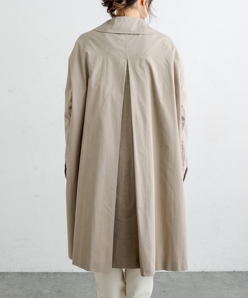 PUAL CE CIN（ピュアルセシン）の「綿ナイロンステンカラーコート（ステンカラーコート・レディース・ベージュ/グレー/ライトベージュ・FREE）」の18枚目の写真