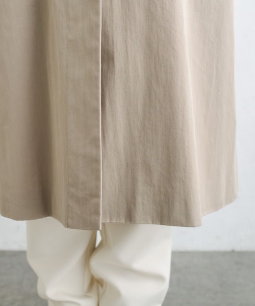 PUAL CE CIN（ピュアルセシン）の「綿ナイロンステンカラーコート（ステンカラーコート・レディース・ベージュ/グレー/ライトベージュ・FREE）」の20枚目の写真