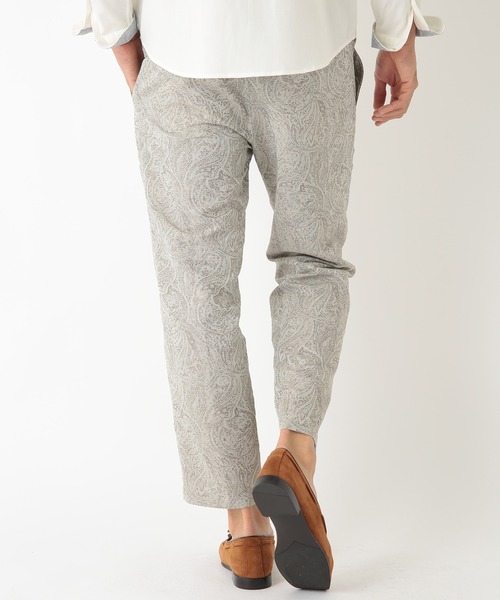 MEN'S BIGI(メンズビギ)の「オリエンタルペイズリージャガードパンツ fabric made in japan(その他パンツ・メンズ・ブラック/ベージュ・01/02/03)」の4枚目の写真