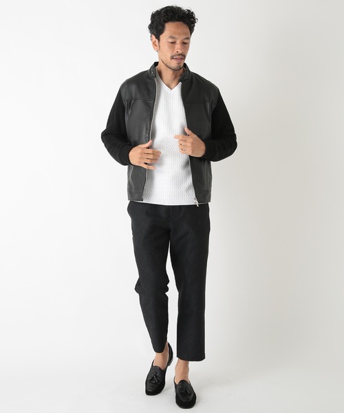 MEN'S BIGI(メンズビギ)の「オリエンタルペイズリージャガードパンツ fabric made in japan(その他パンツ・メンズ・ブラック/ベージュ・01/02/03)」の14枚目の写真