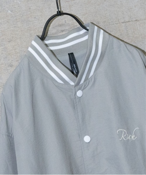 JOHN'S CLOSET（ジョンズクローゼット）の「【i】ナイロンワッシャースタジャン（スタジャン・メンズ・ブラック/グリーン/グレイッシュベージュ・LARGE/MEDIUM/X-LARGE）」の8枚目の写真
