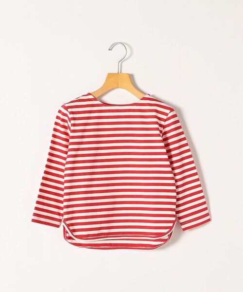 SHIPS any(シップス エニィ)の「SHIPS any: ラウンドヘム ボーダー 八分袖 Tシャツ<KIDS>◇(Tシャツ/カットソー・キッズ・ブラウン/ブルー/レッド・S(110-120)/M(125-135)/L(140-150))」の14枚目の写真