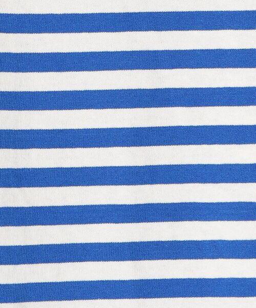 SHIPS any(シップス エニィ)の「SHIPS any: ラウンドヘム ボーダー 八分袖 Tシャツ<KIDS>◇(Tシャツ/カットソー・キッズ・ブラウン/ブルー/レッド・S(110-120)/M(125-135)/L(140-150))」の6枚目の写真